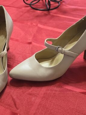 SOUL Naturalizer Women's Pointed Mary Jane Pumps in Light Beige